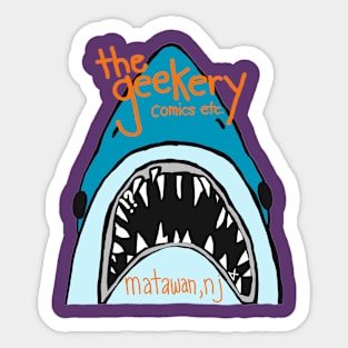 the geekery shark Sticker